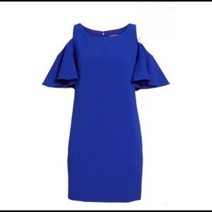 Chelsea 28 Cold Shoulder Shift Dress Blue